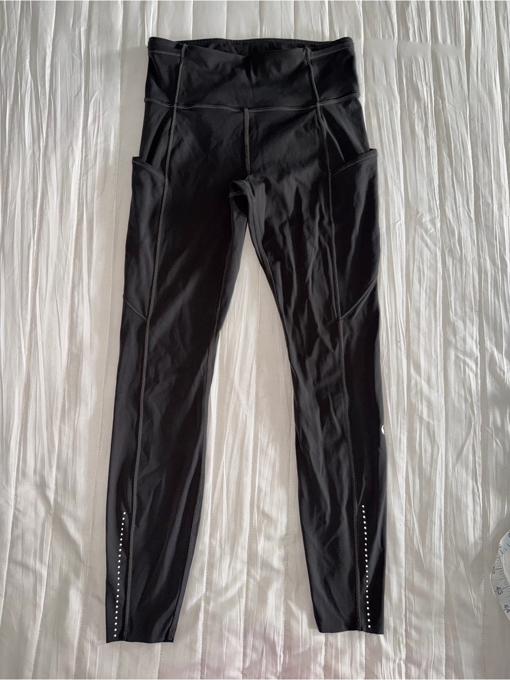 lululemon athletica Black Workout Leggings with Inner Tag Detail